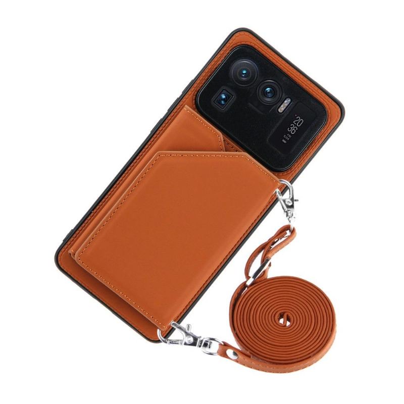 Hülle Für Xiaomi Mi 11 Ultra Anti-Sturz Aude Lanyard Mit Mehreren Fächern