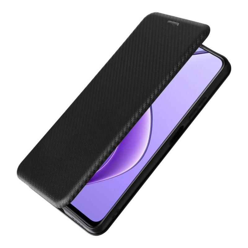 Flip Case Realme 12 / 12x 5g Kohlefaser