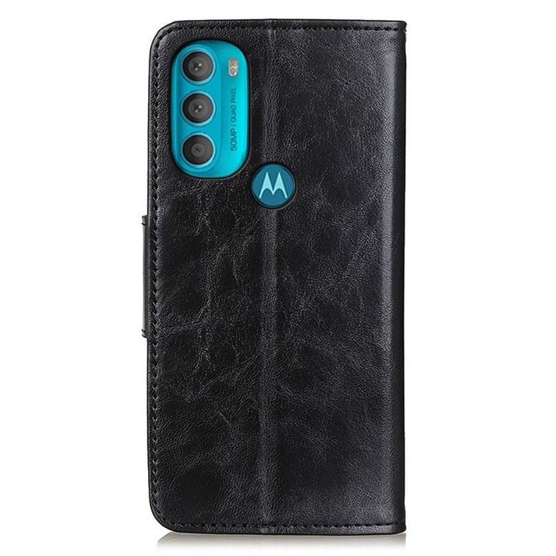 Case Für Motorola Moto G71 5G Anti-Sturz Edouard Klassisches Kunstleder