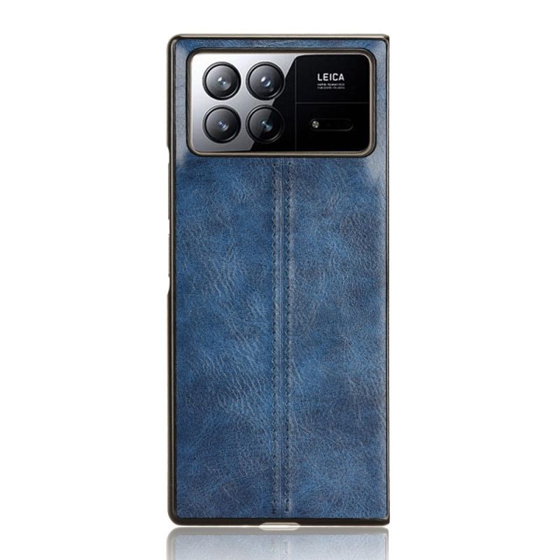 Hülle Xiaomi Mix Fold 3 Retro-ledereffekt