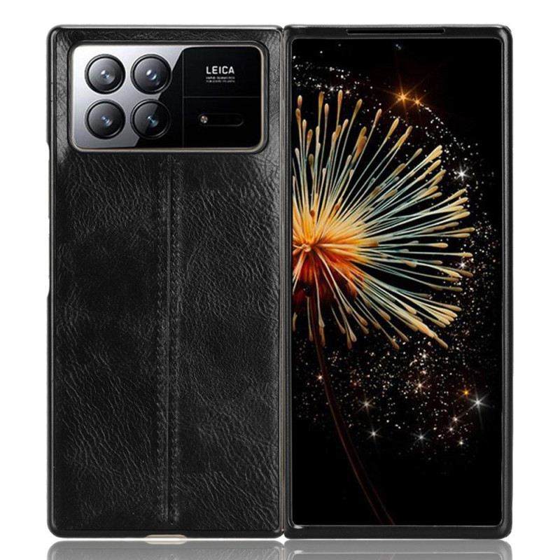 Hülle Xiaomi Mix Fold 3 Retro-ledereffekt