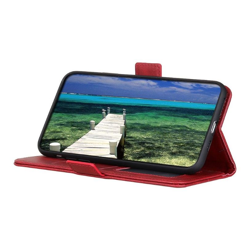 Case Für Samsung Galaxy A22 5G Brieftasche Mattes Kunstleder