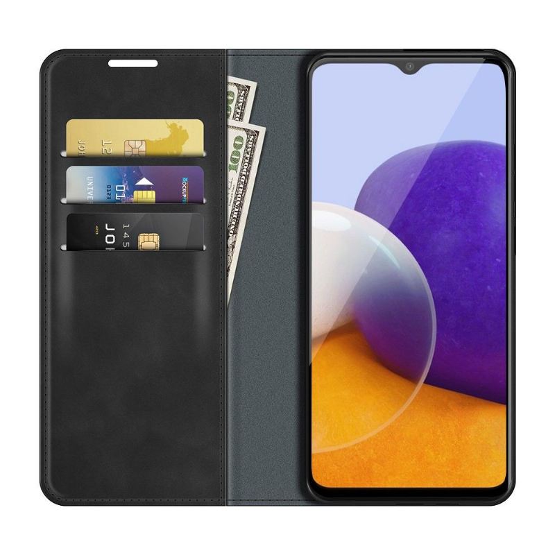 Case Für Samsung Galaxy A22 5G Funktionsständer Aus Kunstleder