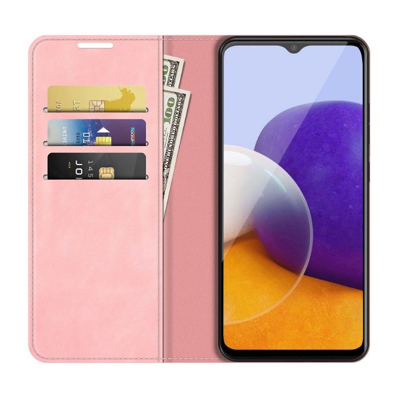 Case Für Samsung Galaxy A22 5G Funktionsständer Aus Kunstleder