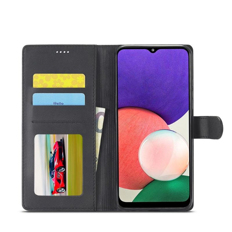 Case Für Samsung Galaxy A22 5G Schutzhülle Flip Case Ledereffekt Lc.imeeke