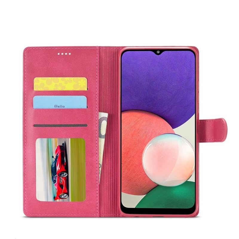 Case Für Samsung Galaxy A22 5G Schutzhülle Flip Case Ledereffekt Lc.imeeke