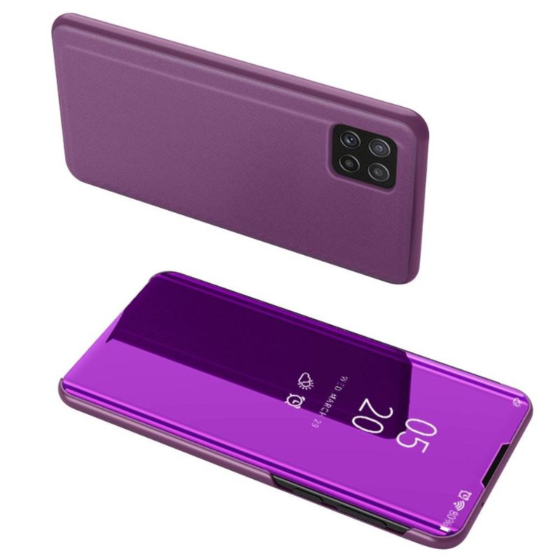 Hülle Für Samsung Galaxy A22 5G Anti-Sturz Flip Case Spiegeleffekt