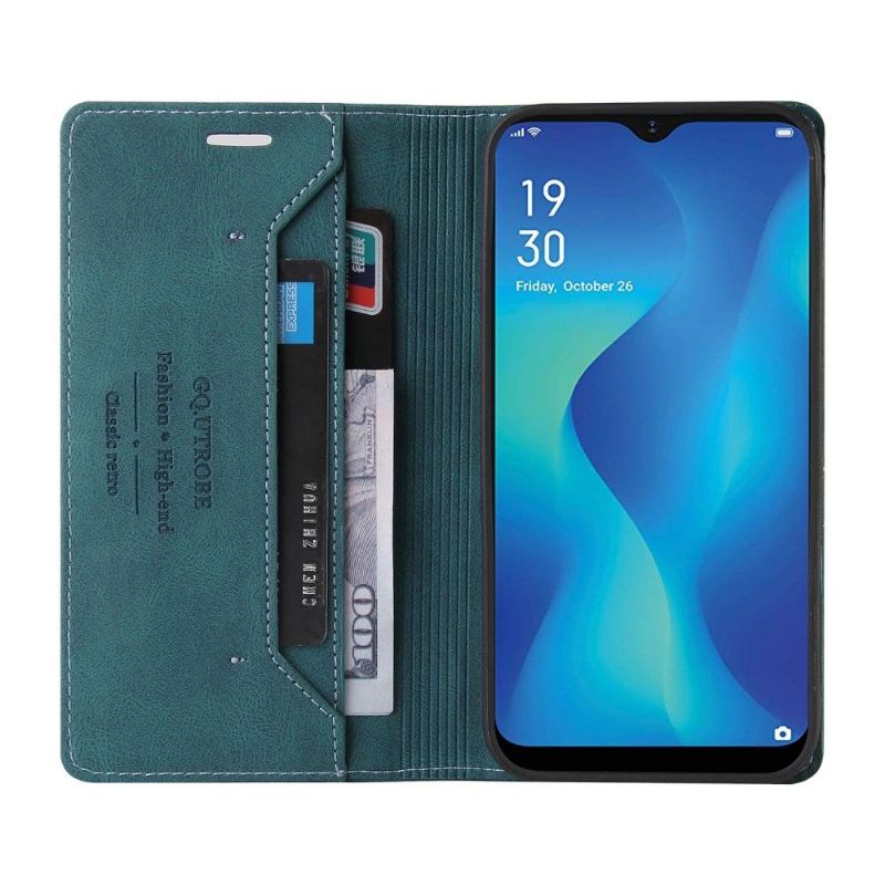 Lederhüllen Für Samsung Galaxy A22 5G Gq.utobe Kunstleder Retro