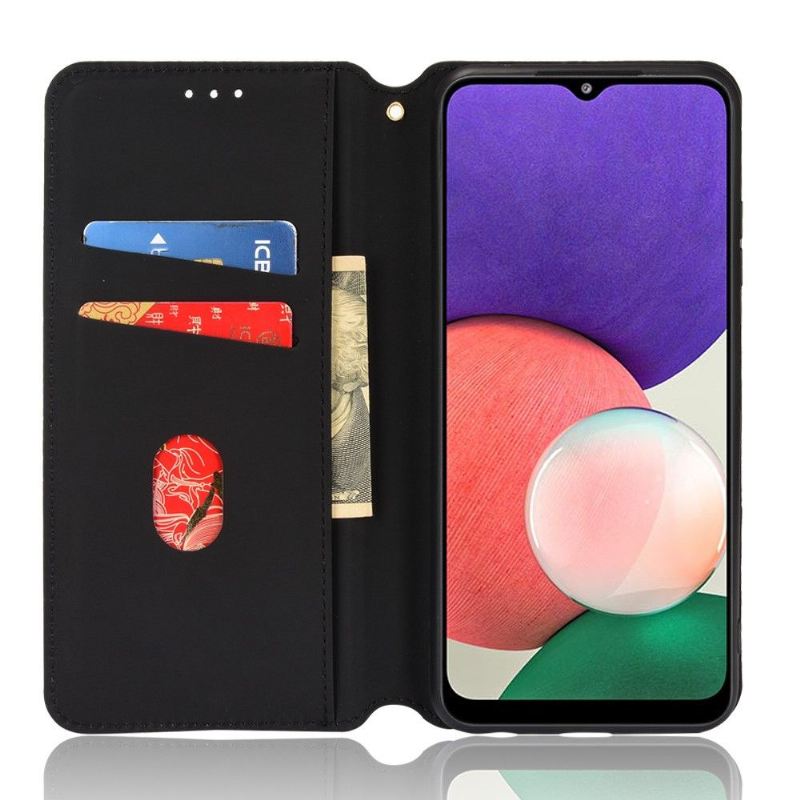 Lederhüllen Für Samsung Galaxy A22 5G Schutzhülle Flip Case Konstruktionsgeometrie