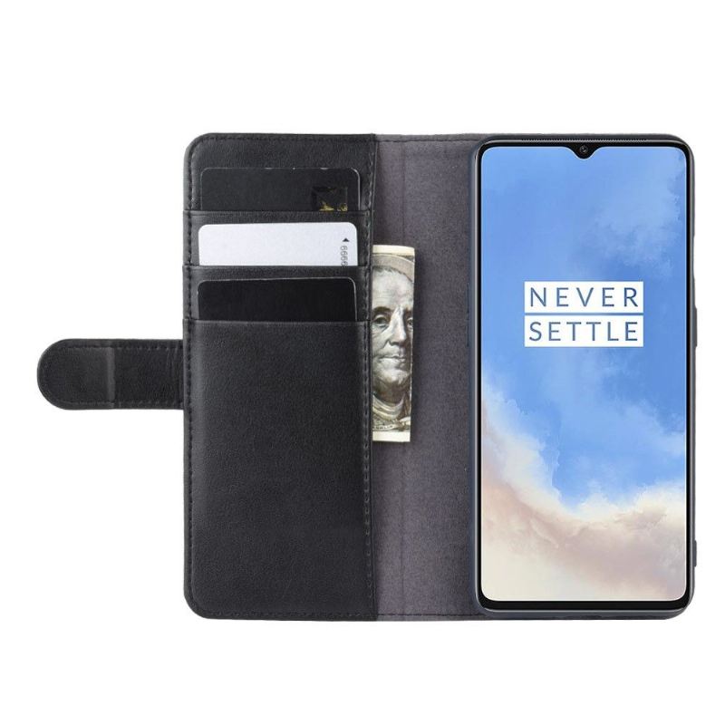 Flip Case Für OnePlus 7T Premium-leder