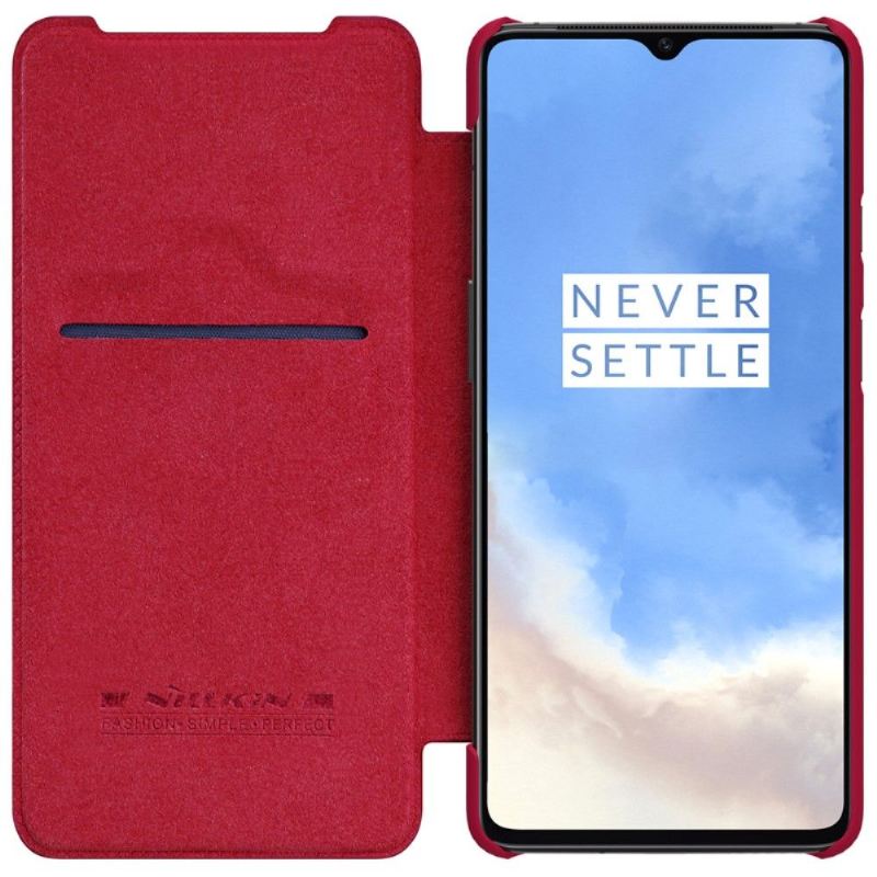 Lederhüllen Für OnePlus 7T Nillkin Qin Kunstleder