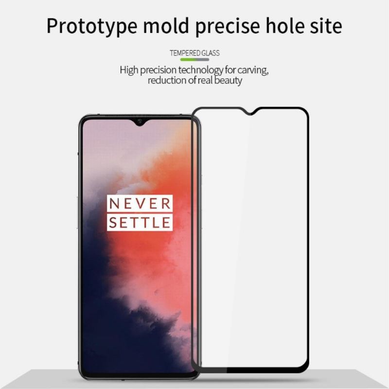 Oneplus 7T - Displayschutzfolie Aus Gehärtetem Glas In Voller Größe