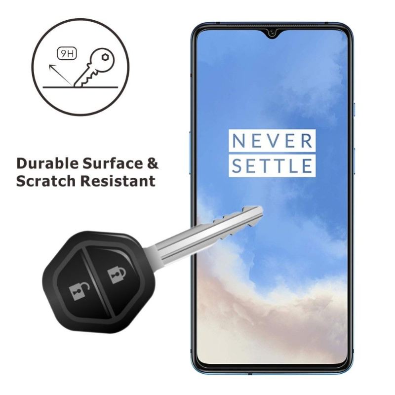 Oneplus 7T - Packung Mit 2 Gehärteten Glasfolien