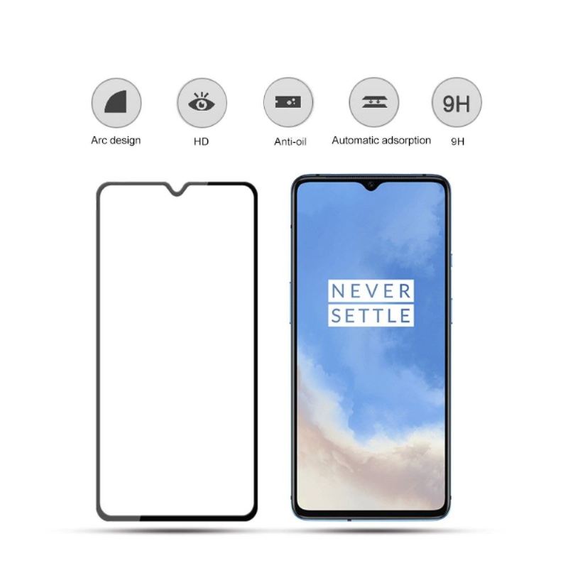 Oneplus 7T – Packung Mit 2 Gehärteten Glasfolien In Voller Größe