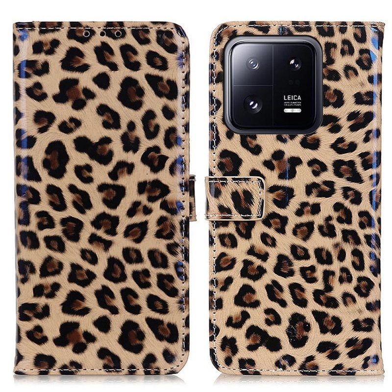 Flip Case Für Xiaomi 13 Leopard