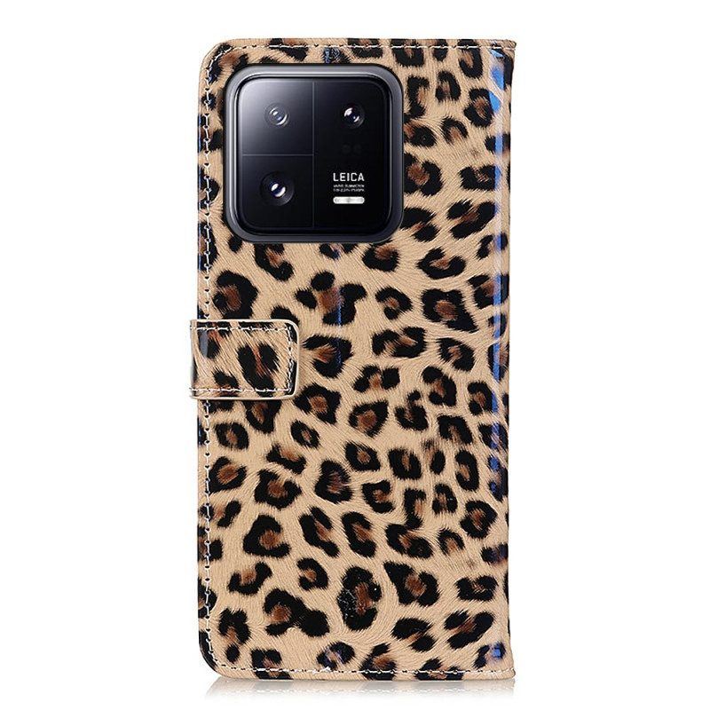 Flip Case Für Xiaomi 13 Leopard