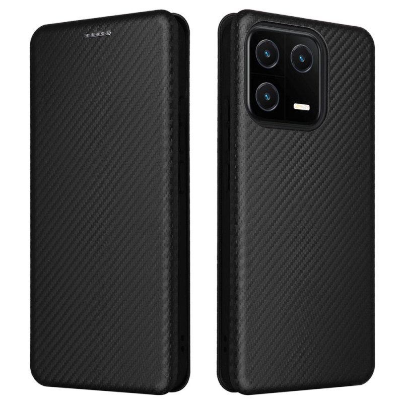 Schutzhülle Für Xiaomi 13 Flip Case Farbige Kohlefaser