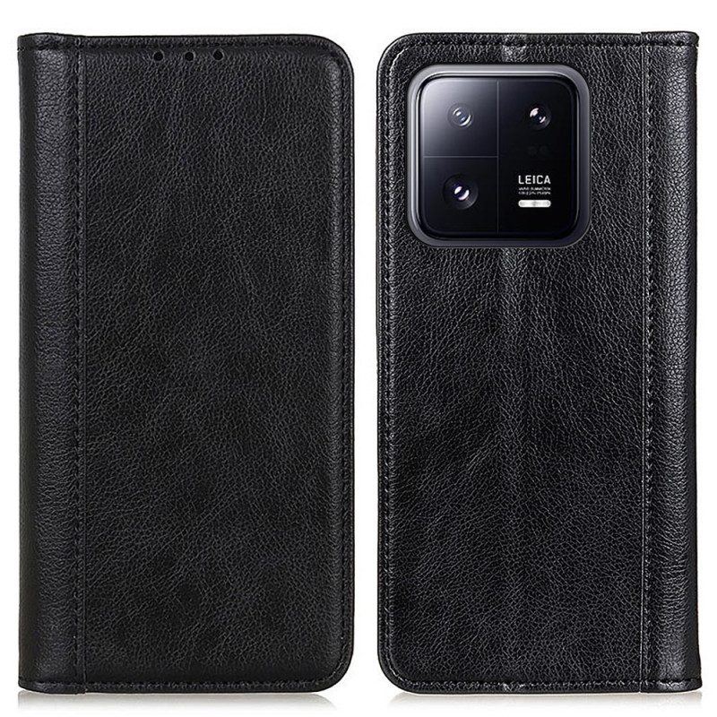 Schutzhülle Für Xiaomi 13 Flip Case Farbige Version Aus Spaltleder