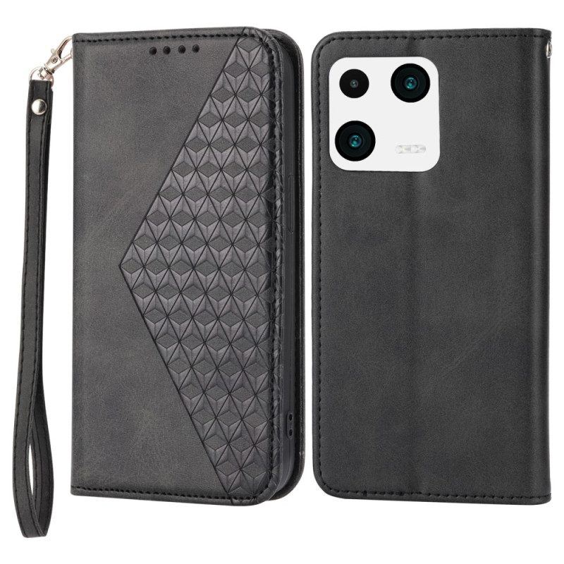 Schutzhülle Für Xiaomi 13 Flip Case Stil Leder 3d-muster