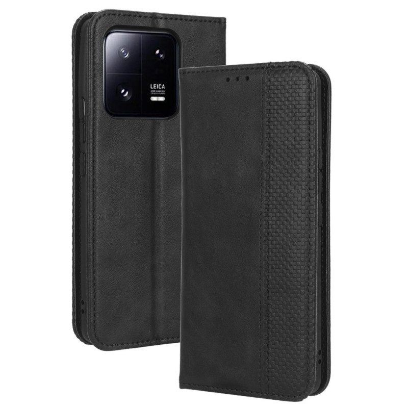 Schutzhülle Für Xiaomi 13 Flip Case Vintage-lederstil