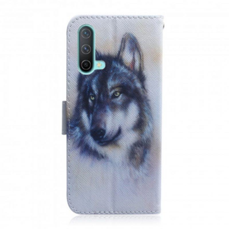 Flip Case Für OnePlus Nord CE 5G Hunde-look