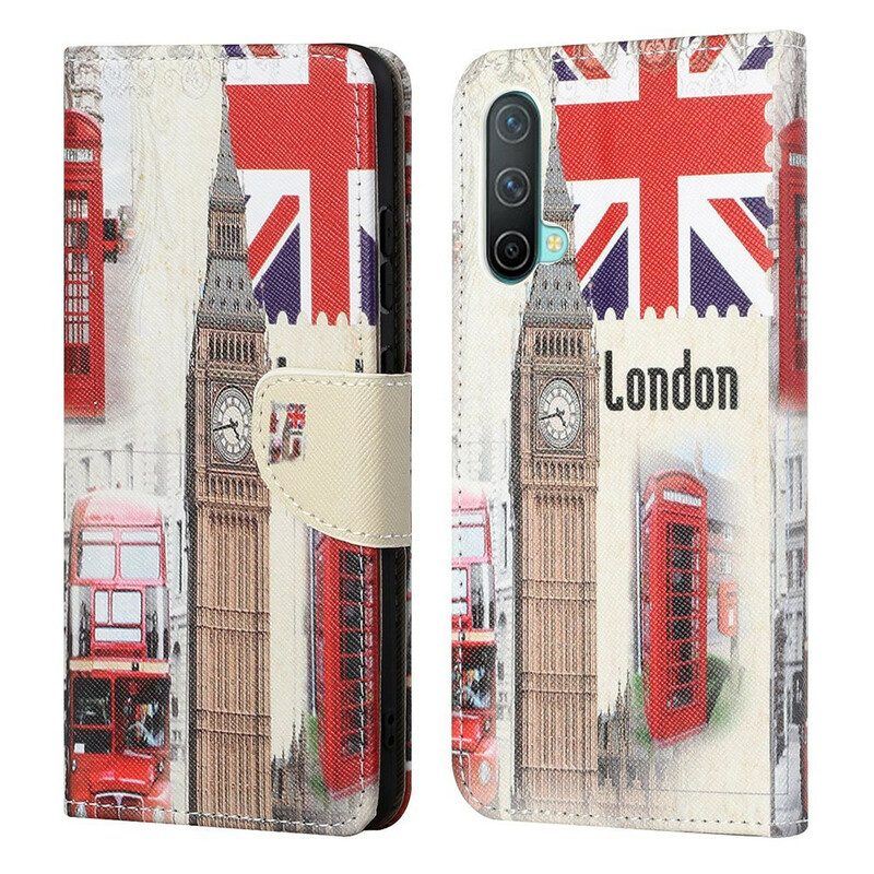 Flip Case Für OnePlus Nord CE 5G Londoner Leben