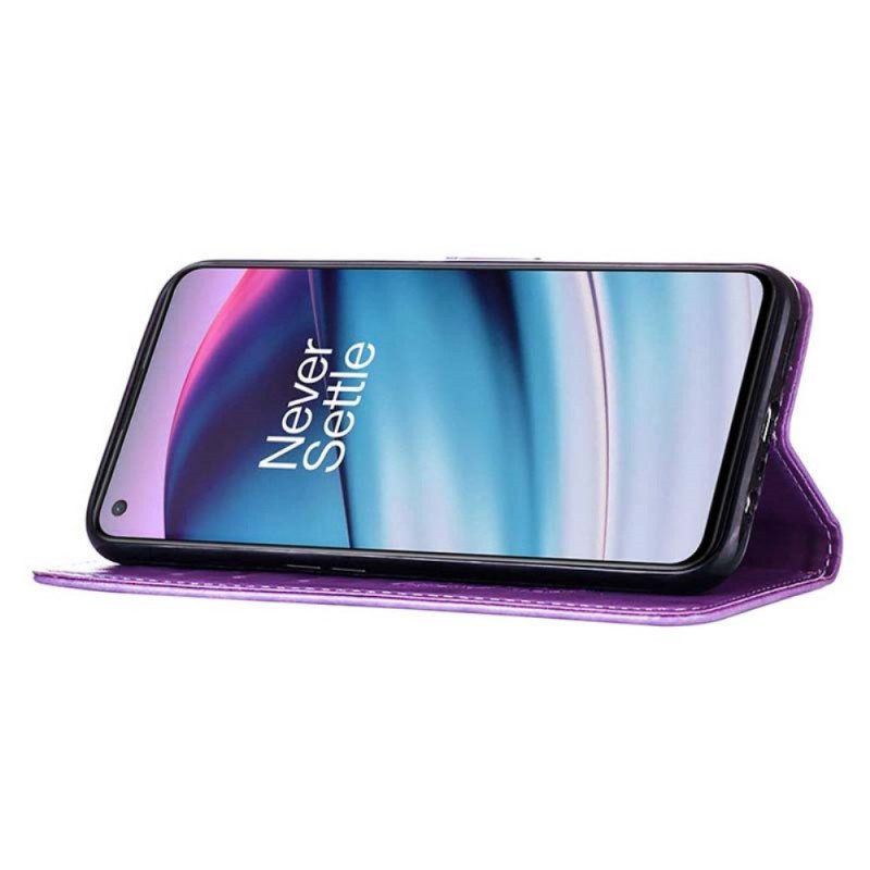 Flip Case Für OnePlus Nord CE 5G Schmetterlingsdesign