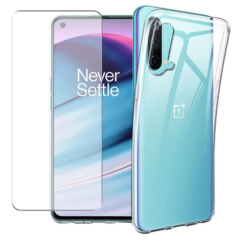 Handyhülle Für OnePlus Nord CE 5G Schutzhülle + Displayschutzfolie Aus Gehärtetem Glas