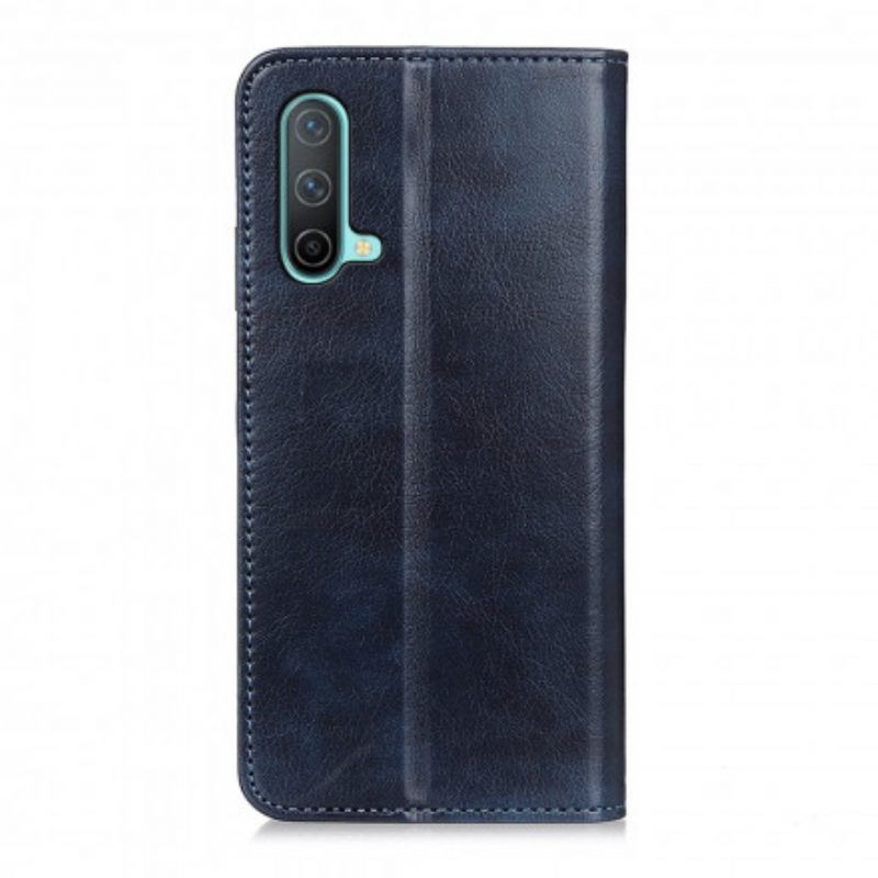 Schutzhülle Für OnePlus Nord CE 5G Flip Case Eleganz Aus Gespaltenem Litschi-leder