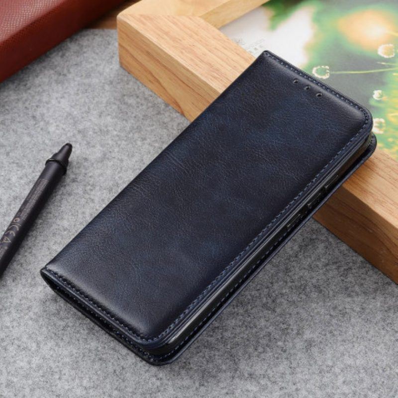 Schutzhülle Für OnePlus Nord CE 5G Flip Case Eleganz Aus Gespaltenem Litschi-leder