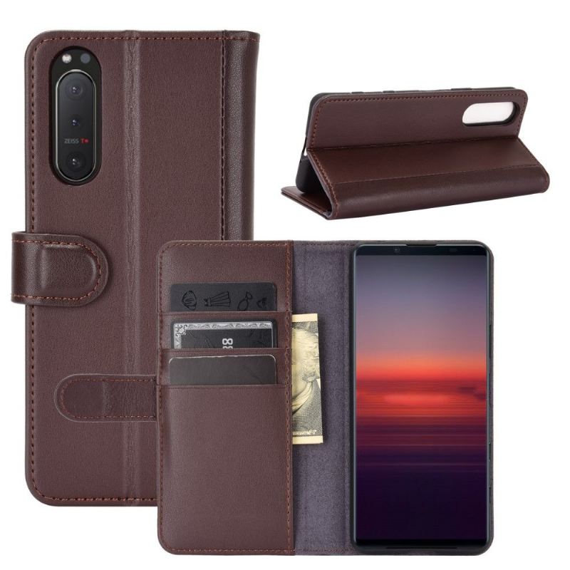 Flip Case Für Sony Xperia 5 II Premium-leder