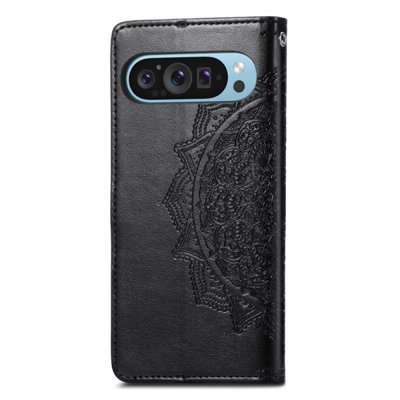 Lederhüllen Für Google Pixel 9 Pro Xl Barockes Mandala Mit Riemen