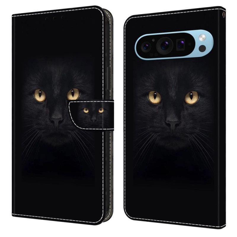 Lederhüllen Google Pixel 9 Pro Xl Handyhülle Schwarze Katze