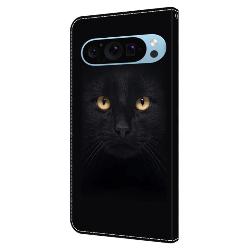 Lederhüllen Google Pixel 9 Pro Xl Handyhülle Schwarze Katze