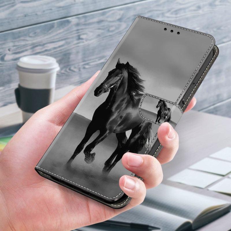 Lederhüllen Google Pixel 9 Pro Xl Schwarzes Pferd