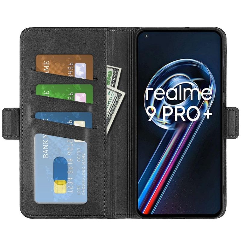 Case Für Realme 9 Pro Plus Geldbörse Matter Kunstlederbezug