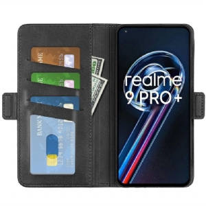 Case Für Realme 9 Pro Plus Geldbörse Matter Kunstlederbezug