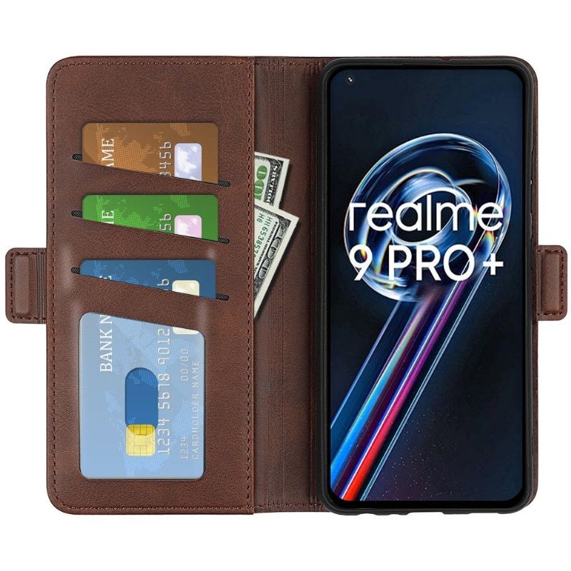 Case Für Realme 9 Pro Plus Geldbörse Matter Kunstlederbezug