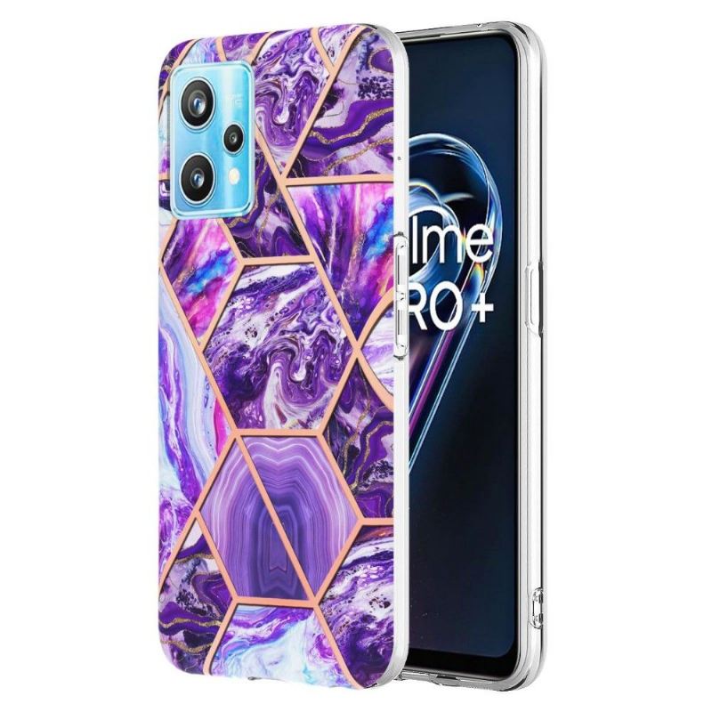 Hülle Für Realme 9 Pro Plus Marmor-geometriemuster