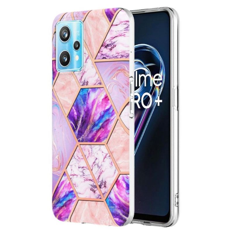 Hülle Für Realme 9 Pro Plus Marmor-geometriemuster