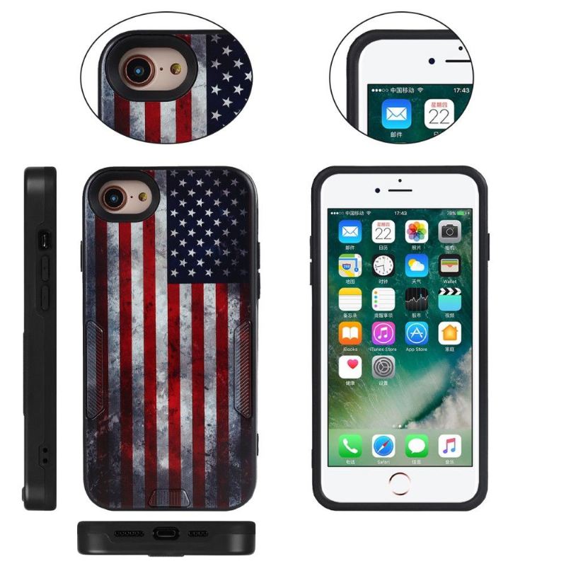 Hülle Für iPhone SE 2022 Vintage Amerikanische Flagge