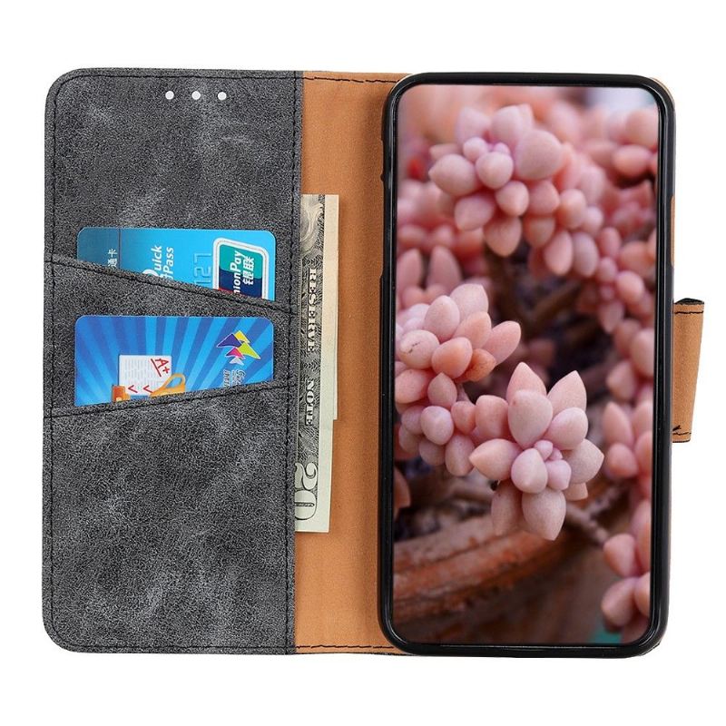 Case Für Samsung Galaxy A72 4G / A72 5G Anti-Sturz Edouard Kunstleder Vintage