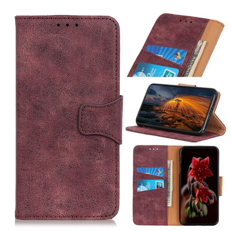 Case Für Samsung Galaxy A72 4G / A72 5G Anti-Sturz Edouard Kunstleder Vintage