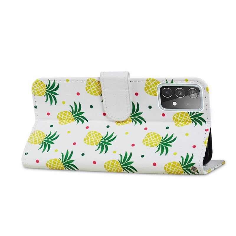 Flip Case Für Samsung Galaxy A72 4G / A72 5G Ananas