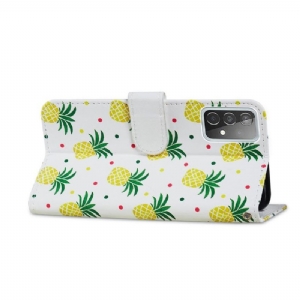 Flip Case Für Samsung Galaxy A72 4G / A72 5G Ananas