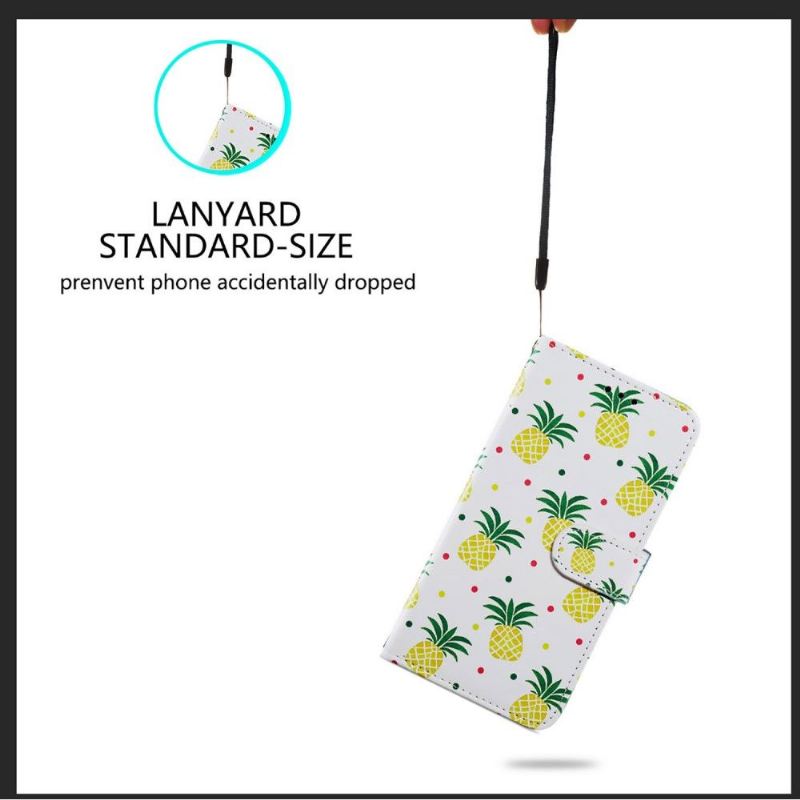 Flip Case Für Samsung Galaxy A72 4G / A72 5G Ananas