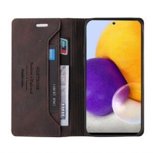 Flip Case Für Samsung Galaxy A72 4G / A72 5G Klassisches Retro-kunstleder