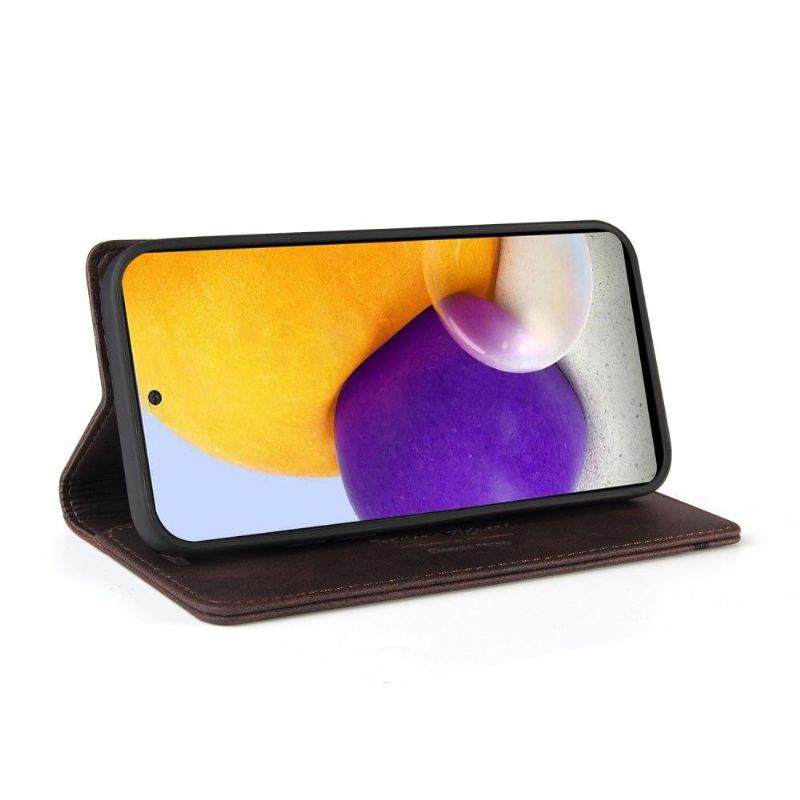 Flip Case Für Samsung Galaxy A72 4G / A72 5G Klassisches Retro-kunstleder