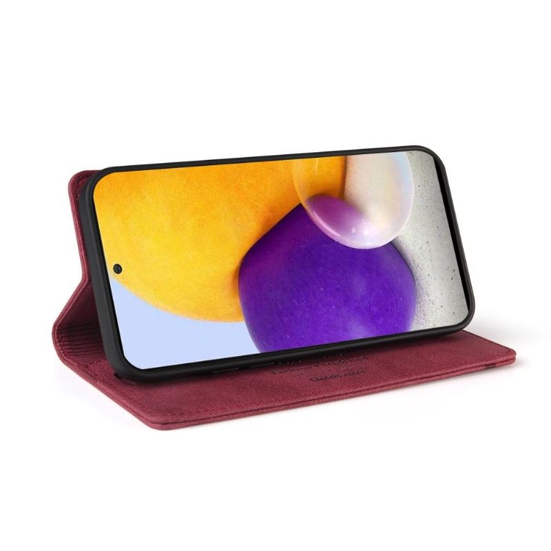 Flip Case Für Samsung Galaxy A72 4G / A72 5G Klassisches Retro-kunstleder