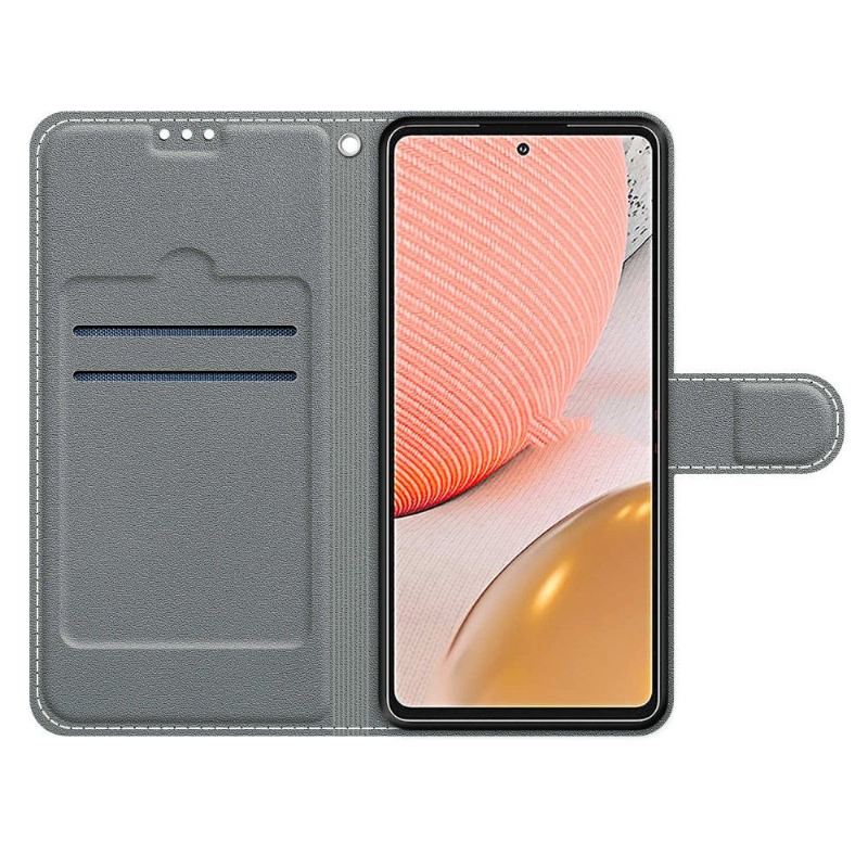 Flip Case Für Samsung Galaxy A72 4G / A72 5G Lila Schmetterling